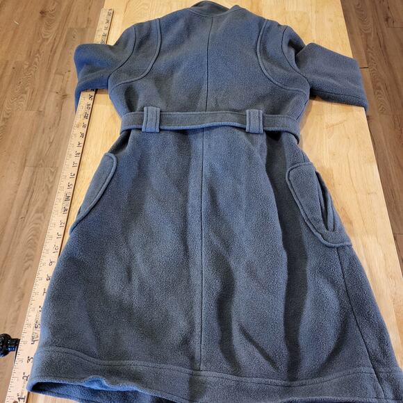 B.B. Dakota Wool Blend Mid Length Fleece Gray Pocket Epaulette (See belt wear) - Picture 12 of 16